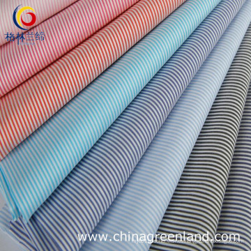 65% Algodón 32% Naylon 3% Spandex Stripe Fabric para Camisas